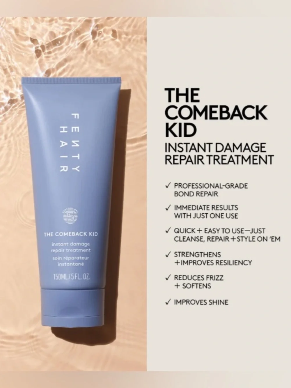FENTY HAIR- The Comeback Kid Instant Damage Repair Treatment BNIB MSRP $38.00